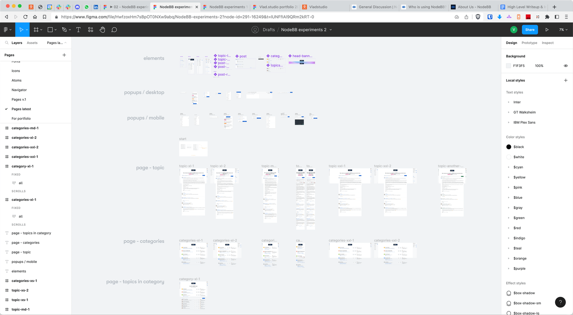 NodeBB design in Figma