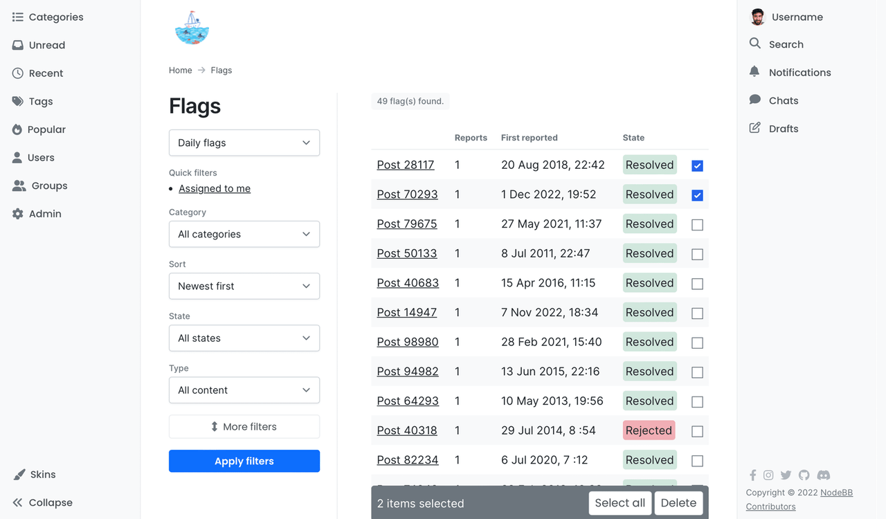 NodeBB Prototype